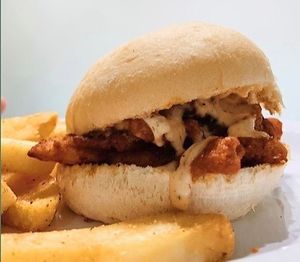 Hot Fried Chick Sandwich  at Vegelicious Antioch in Antioch