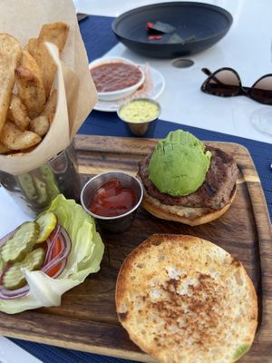 Vegan Burger w/ avocado   at 1886 Kitchen + Bar in San Diego