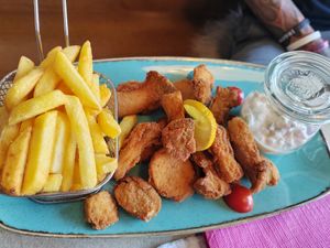 Bio seitlinge gebacken at Naturkuchl Wia Zhaus in Kaisersdorf