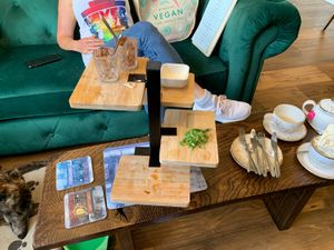 Where did it all go 😂great afternoon tea   at Huggers in Norwich