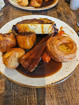 Vegan sausage plait. at Huggers in Norwich