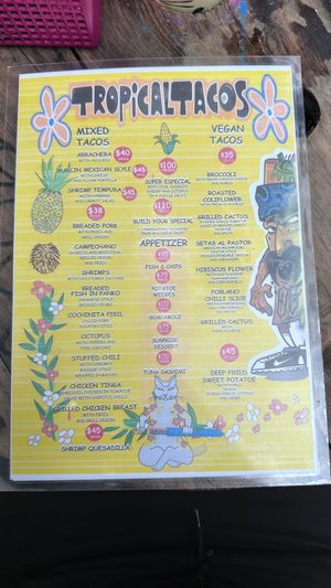   at Tropical Tacos in Playa Del Carmen