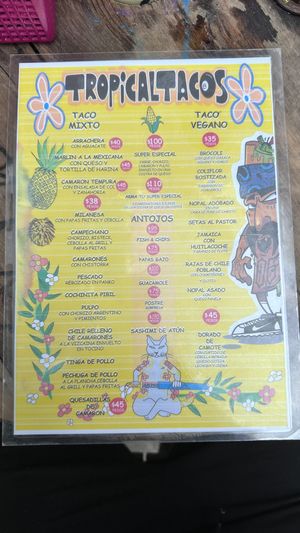   at Tropical Tacos in Playa Del Carmen