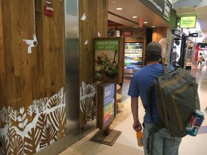 Sign for custom salad at JFK - Camden Food Co - T4 in Queens