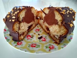 Hazelnut truffle bunterior at Dark Room Chocolate in Norwich