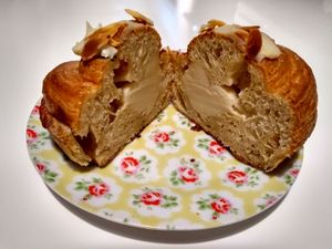 Double almond bunterior #Veganuary at Dark Room Chocolate in Norwich