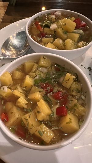 Platano (banana) ceviche  at Chenko's Gastronomía in Orosi