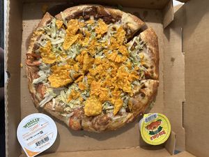 Medium Vegan taco pizza.   at Milwaukee Street Pizza in Janesville