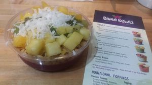 Small pitaya bowl with no honey at Bahia Bowls in Naples