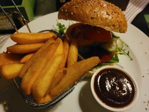 Zero-Chicken Burger at Green's in Guetersloh