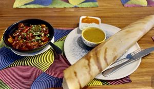 Gobi mansurian (not good)  at Harbour Kitchen in Zanzibar