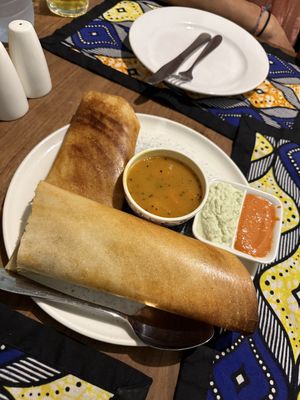 Masala dosa  at Harbour Kitchen in Zanzibar