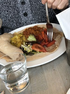 Ethiopian Injeras  at Impact Café  in Cologne