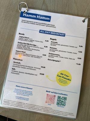 Breakfast menu   at Impact Café  in Cologne