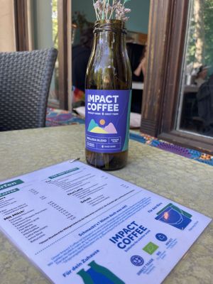 Outside seating   at Impact Café  in Cologne