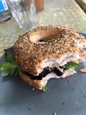 Tuna Bagel  at Impact Café  in Cologne