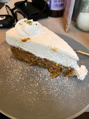 Carrot cake  at Impact Café  in Cologne