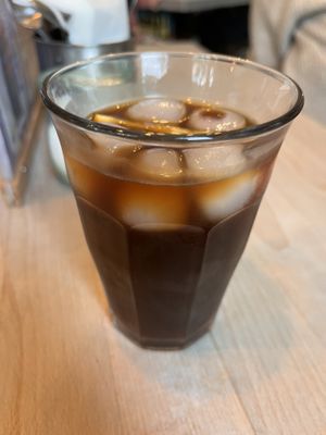 Iced coffee  at Impact Café  in Cologne