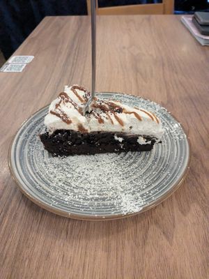 Brownie cake at Impact Café  in Cologne