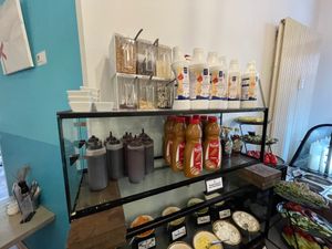 Pancake toppings, sauces and sweets at Impact Café  in Cologne