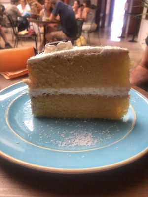 Coconut cake  at B Planet La Laguna in Tenerife