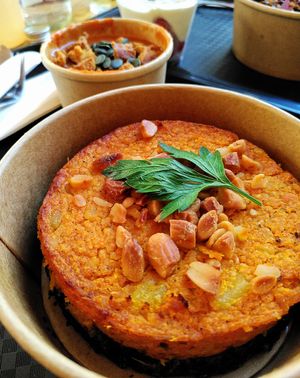 Sweet potato Parmentier at SOA RESTAURANT BOULOGNE in Boulogne-billancourt