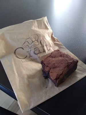 Vegan/gf Brownie at Craft in Watsonville