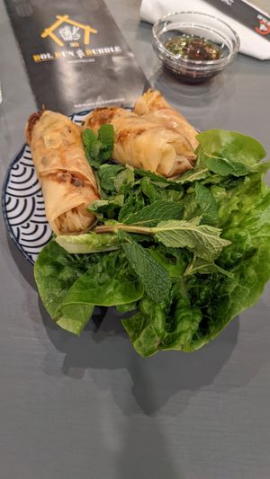 Vegan spring rolls at Bol Bun & Bubble in Montpellier