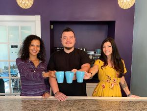 Jessica, Andres, Jax #Veganuary at Thrive Tribe Cafe in Barrington