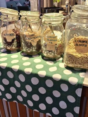 Tea selection #Veganuary at Kafe Hummusson - 2nd Floor in Malmo
