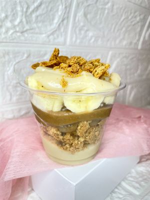 Banofffee at Saludê Pastelaria Fit in Lisbon