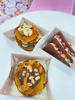 Pancakes at Saludê Pastelaria Fit in Lisbon