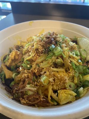 Lemongrass tofu Singapore noodle  at Ba Bar Green in Seattle