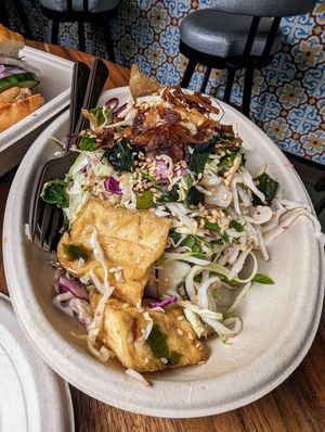 Tofu seaweed & cabbage salad from the street food menu at Ba Bar Green in Seattle