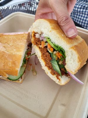 Chorizo Banh mi at Ba Bar Green in Seattle
