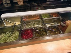 Miscellaneous veggies (extra fillings) at Ta'Kool in Sevilla