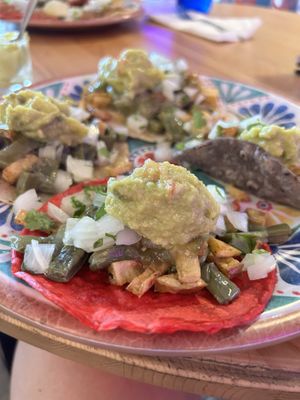 Cactus and potatoes tacos    at Ta'Kool in Sevilla