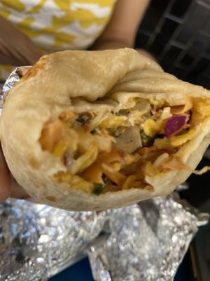 V- spicy jackfruit burrito  at Tacos Tu Madre - Westwood in Los Angeles