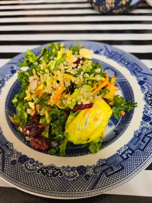 Kale salad at Columbia Kate's Teahouse in Columbia