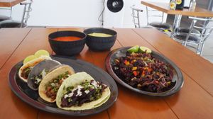 Tacos y Alambre Amor del Bueno  #Veganuary at Amor Del Bueno in Queretaro
