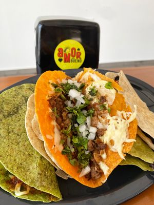 Quesadillas Amor del Bueno  #Veganuary at Amor Del Bueno in Queretaro