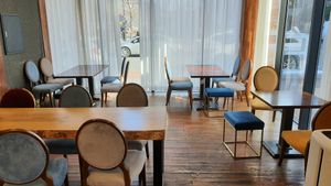 interior of location - seating #Veganuary at Le Blé 르블레 in Suncheon