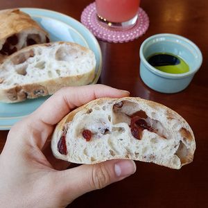 Walnut cranberry ciabatta - size #Veganuary at Le Blé 르블레 in Suncheon