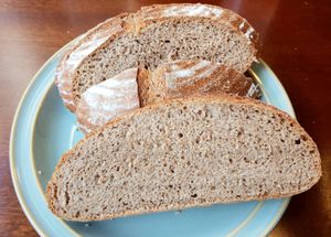 Whole-grain bread - inside #Veganuary at Le Blé 르블레 in Suncheon
