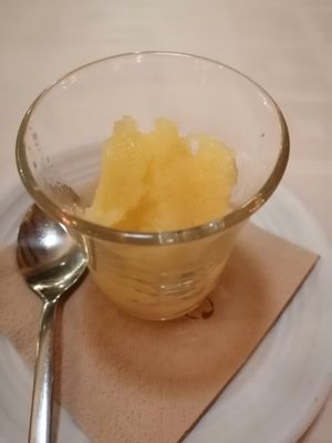Lemo sorbet at Restaurante La Viña De Calpe - The Calpe Vineyard in Calpe