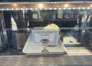 vegan option in display case (Hillcrest location)  at Babycakes in Imperial Beach