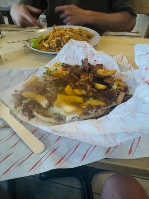   at Come & Go Souvlaki in North London