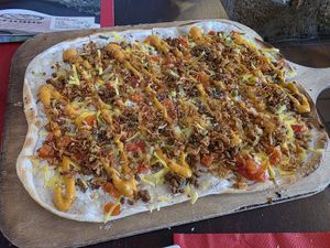 Route 66 Flammkuchen at La Flamme in Bad Mergentheim