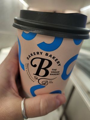 Oat flat white at Bakery Bakery - HB in Zurich