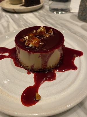 Caramel popcorn cheesecake   at Mildreds - Covent Garden in London